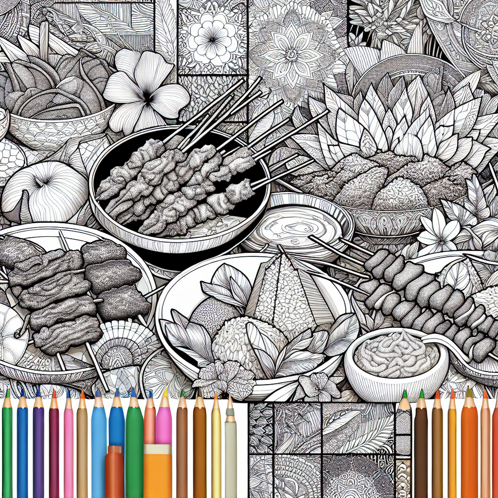 Mewarnai Gambar Makanan Tradisional Indonesia: Kreasi Seni yang Menggugah